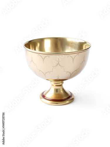 Scottish quaich isolated on the white background