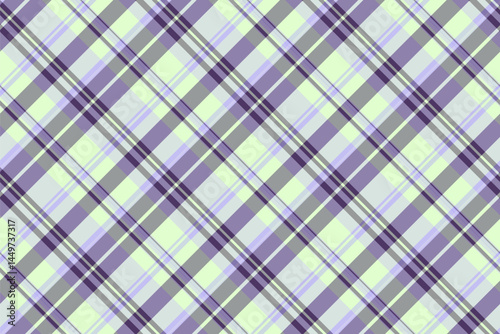 Curtain vector seamless fabric, tone texture plaid tartan. Japanese textile background check pattern in light and white colors.