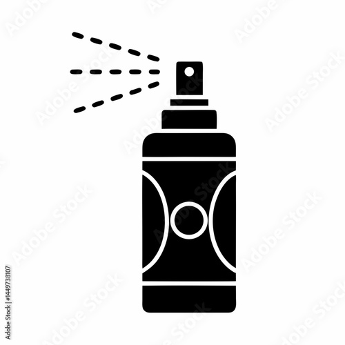 Spray Bottle Mist Vector Design.