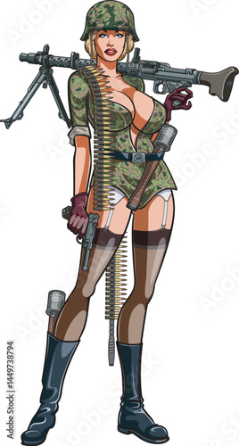 WW2 military pin up girl