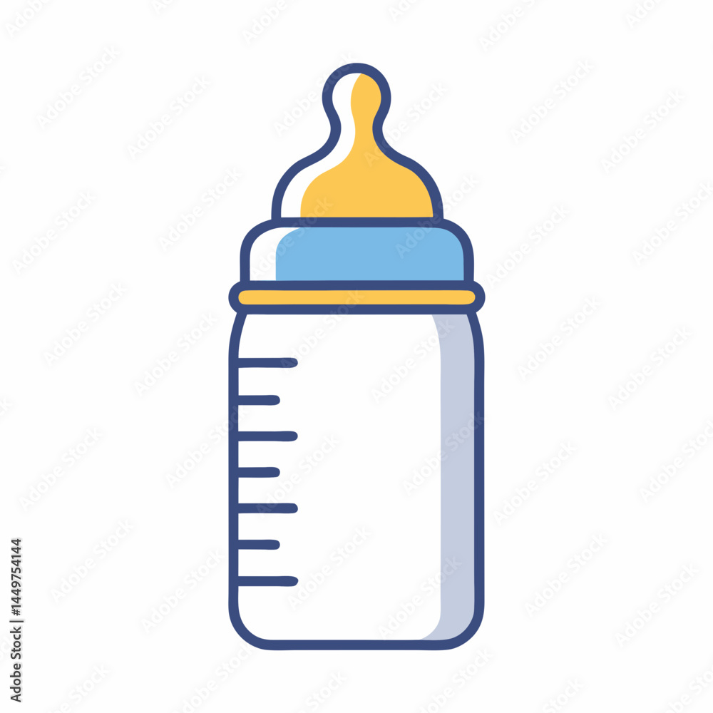 Simple Baby Bottle Vector Design. Simple Baby Bottle Vector Design.