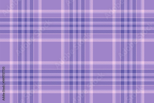Dog tooth pattern check tartan, pretty background texture textile. Selection plaid seamless fabric vector in violet and light colors.