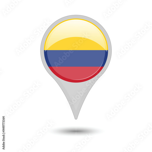 Colombia Flag Location Pin Free Download Colombia Flag Location Pin - GFXLoad