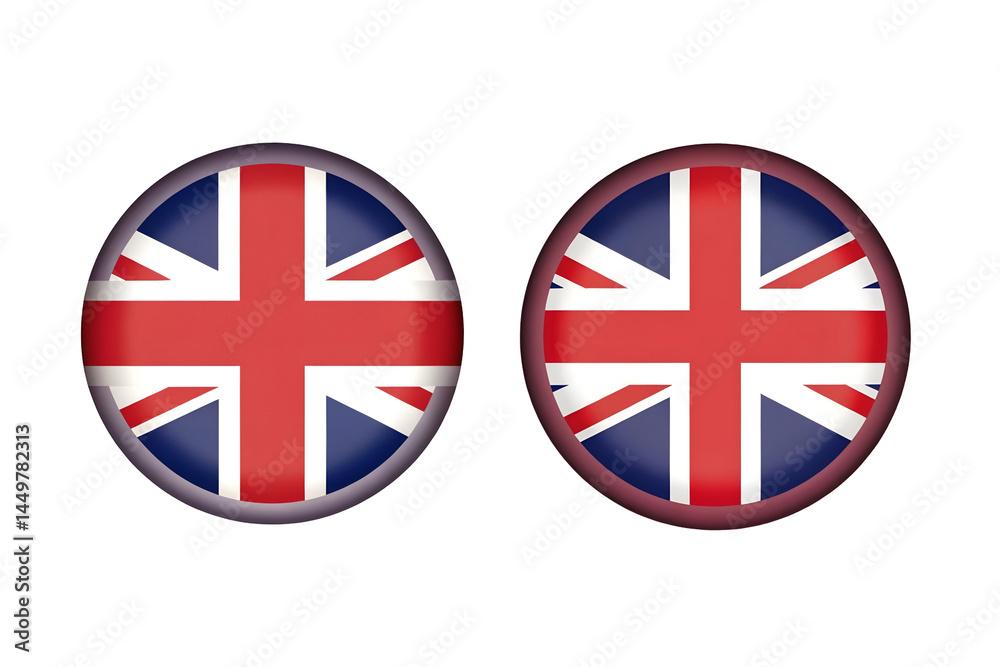 Obraz premium united kingdom flag stamps, United kingdom flag buttons, stamps, UK flag STAMPs or logos, England or UK flag logos, stamps of UNITED KINGDOM flag
