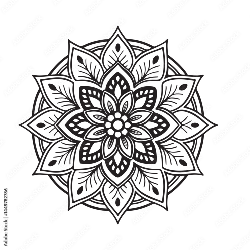 Obraz premium vector mandala