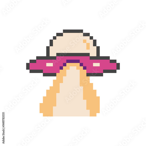 UFO spaceship space pixel art