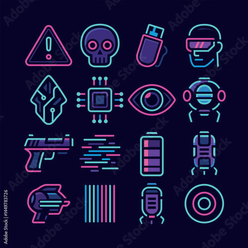 Cyberpunk Element 09 Vector
