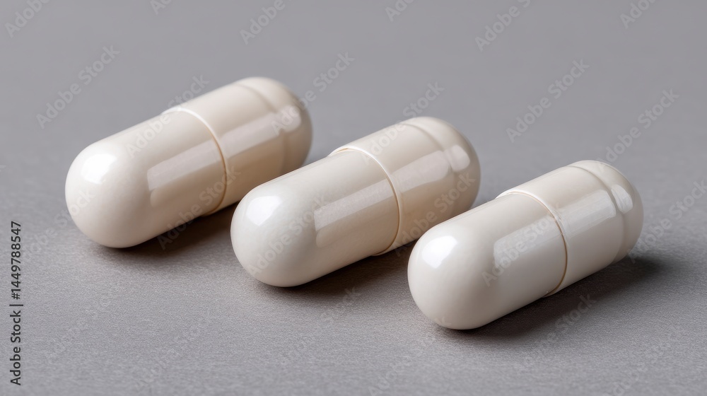 White Capsule - Supplement, Medicine White Capsule - Supplement, Medicine