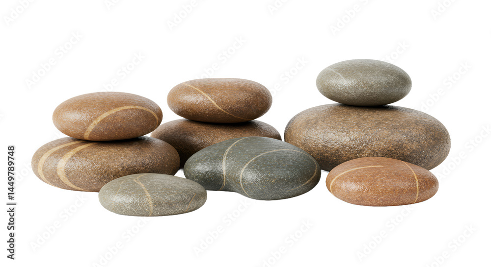 Serene Stacked Stones Smooth River Rocks for Zen Garden or Spa Decor Serene Stacked Stones Smooth River Rocks for Zen Garden or Spa Decor