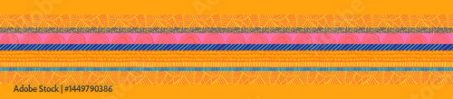 Hand drawn  abstract seamless pattern, ethnic background, vibrant colors - great for textiles, banners, wallpapers, wrapping - vector design