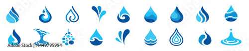 Water icon vector.