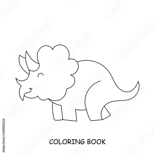 Black outline popular dinosaurus collection. education presschool, coloring book, kids