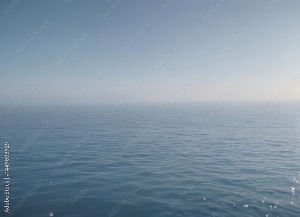 Obraz premium Soft, hazy light blue gradient, resembles a tranquil, misty ocean surface , backdrop, sky, art