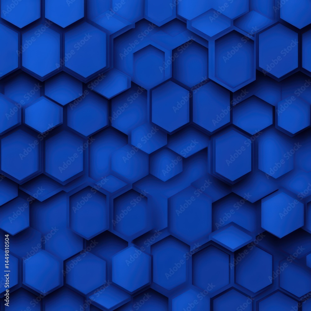 Blue Hexagonal Pattern Background with Various Tones and Textures for Modern Design Projects Blue Hexagonal Pattern Background with Various Tones and Textures for Modern Design Projects
