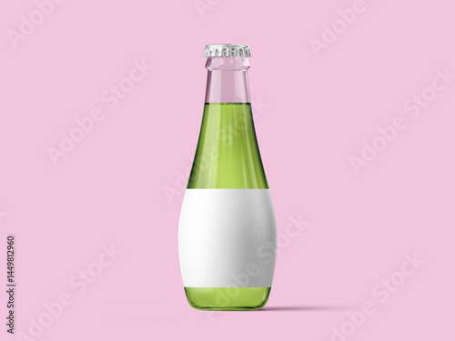 Green Glass Bottle on Pink Background Mockup
Apple Juice Mockup.eps
