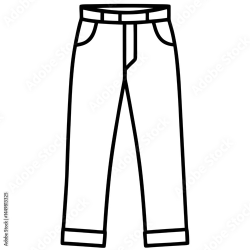 Minimal Chinos Vector on White