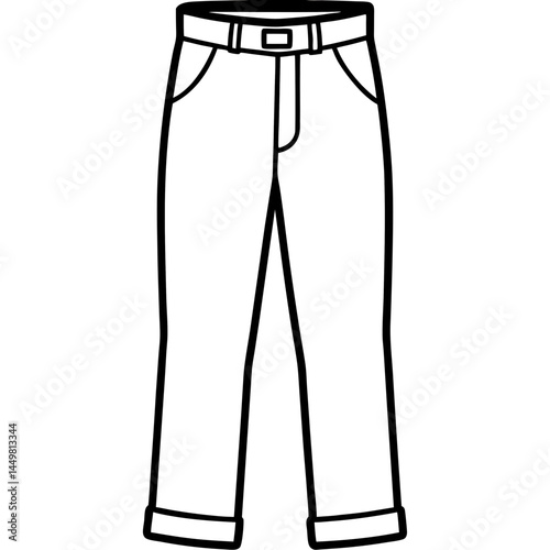 Minimal Chinos Vector on White