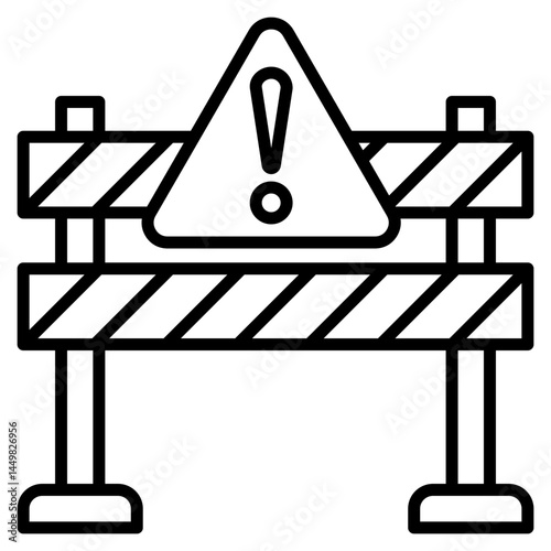 Barrier line icon