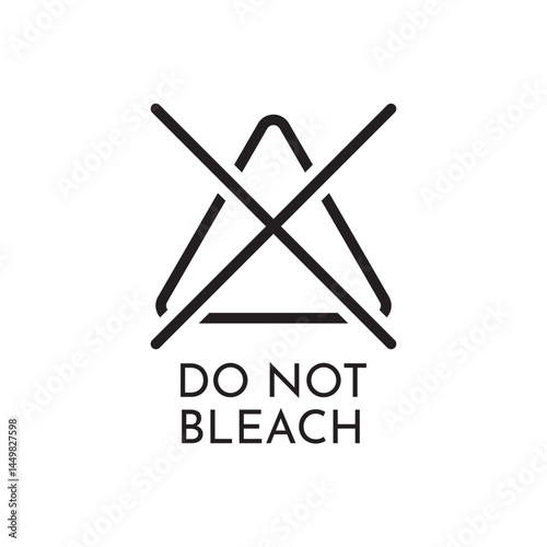 Do Not Bleach Laundry Icon