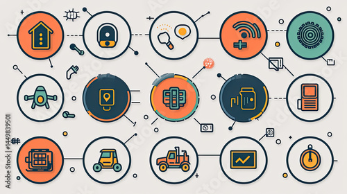 Connected devices and systems infographic