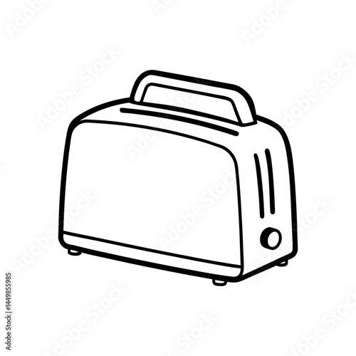 Toaster line art illustration
