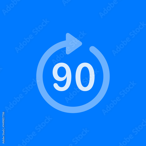 Arrow 90 Clockwise Triangle Head Icon