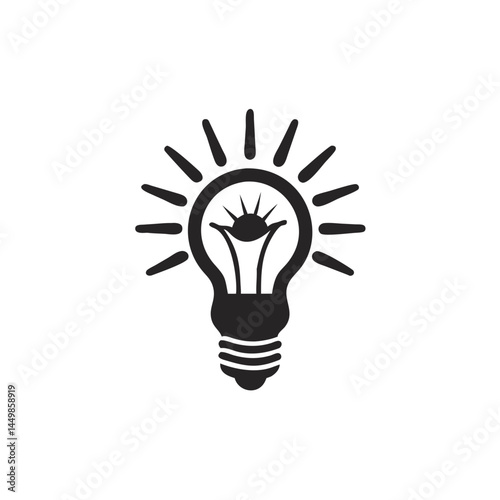 Creative idea lightbulb innovation inspiration icon