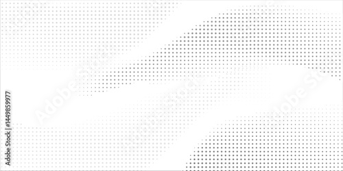 Titik-titik halftone putih dan hitam pola warna latar belakang tekstur grunge gradien. Ilustrasi vektor gaya olahraga komik seni pop,