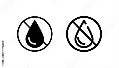 No air sign. Airdrops are prohibited.. vector illustration, pictogram isolated on white background. color editable