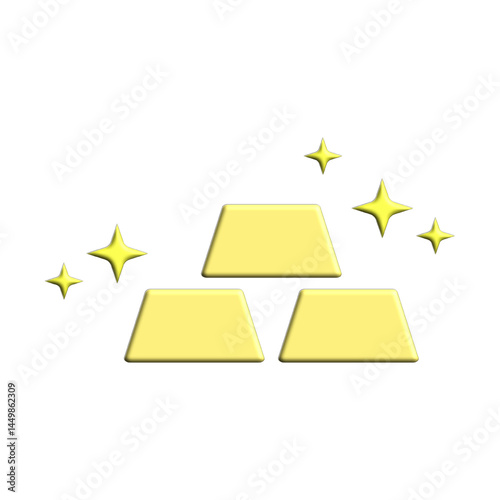 gold bar icon, simple flat style, illustration, logo sign symbol pictogram template, for ui or ux isolated on white for mobile app, editable