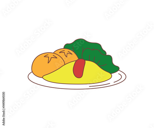 洋食 オムレツセット