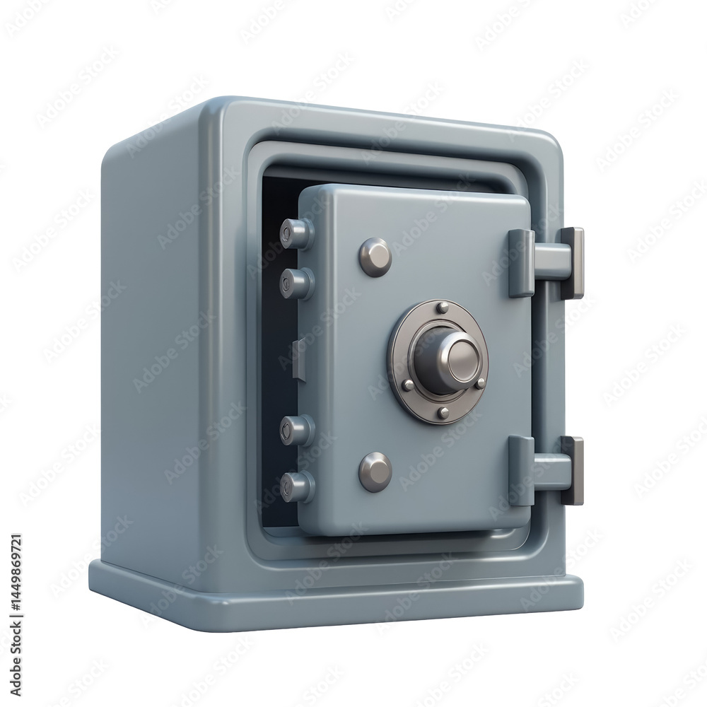 Classic Bank Vault Door with Heavy Bolts and Spinning Dial Floating 3D Classic Bank Vault Door with Heavy Bolts and Spinning Dial Floating 3D