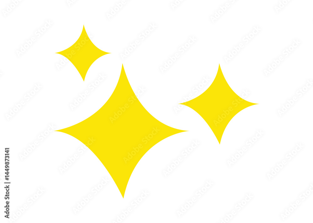 Yellow Starburst Sparkle Design Element Yellow Starburst Sparkle Design Element