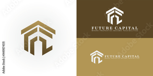 The logo features the letters FC integrated into a hexagonal design, symbolizing comprehensive real estate and property management services. The layered structure suggests a multi-faceted approach