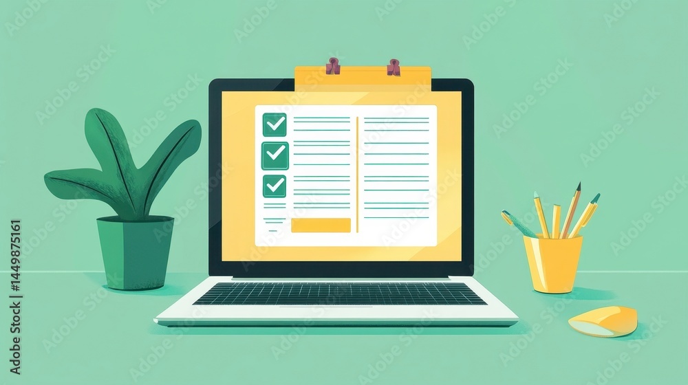 laptop checklist productivity workspace laptop checklist productivity workspace