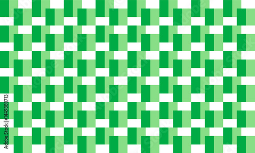 abstract background with squares green rectangle block vertical strip seamless repeat pattern, replete patter image design for fabric print or wallpaper or wrap package print, green background, fuzzy