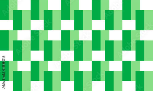 abstract background with squares green rectangle block vertical strip seamless repeat pattern, replete patter image design for fabric print or wallpaper or wrap package print, green background, fuzzy
