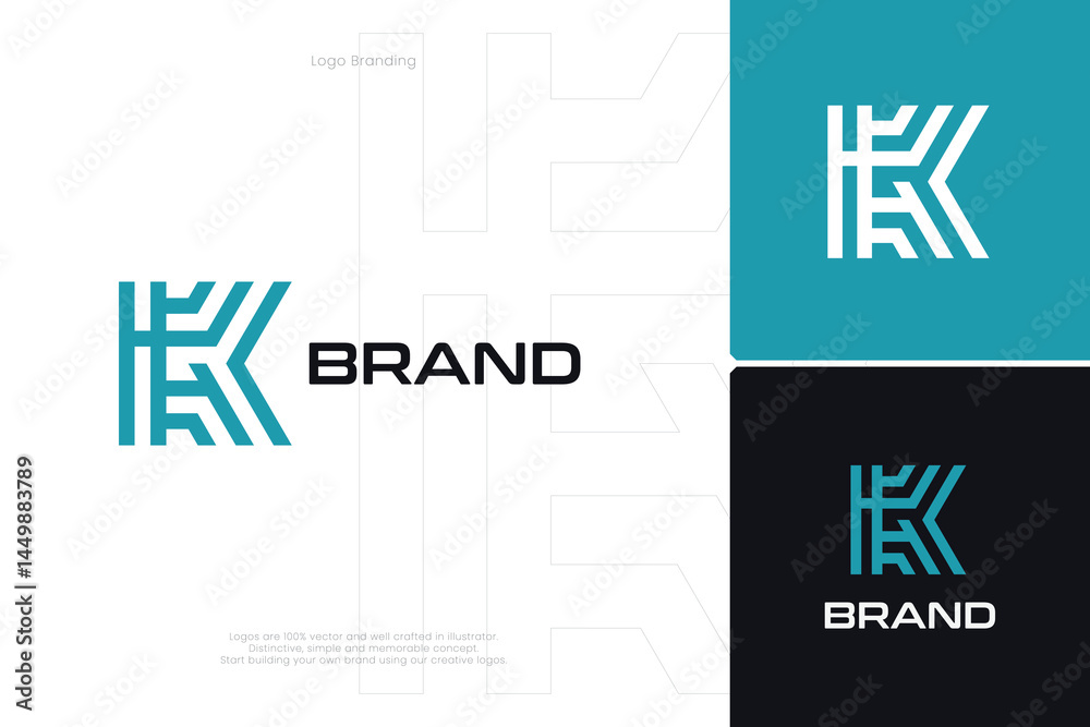 Obraz premium K Letter Trademark Brand Logo