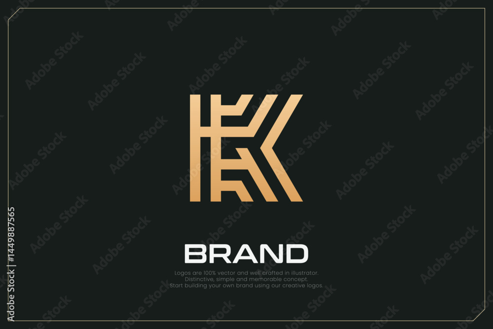 Obraz premium K Letter Trademark Brand Logo 