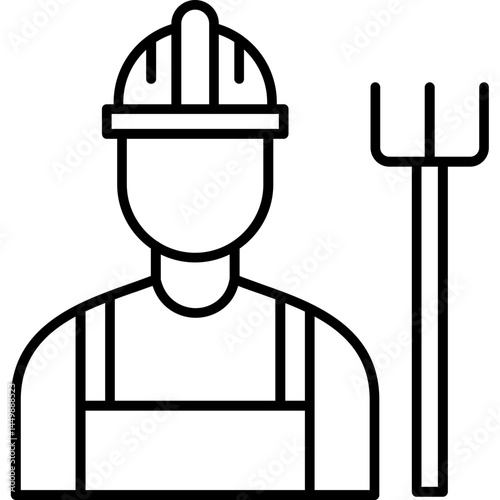 Farm Laborer Icon