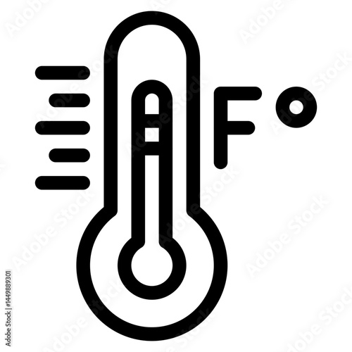 Vector Icon Hot, temperature, termomether, weather, precipitation