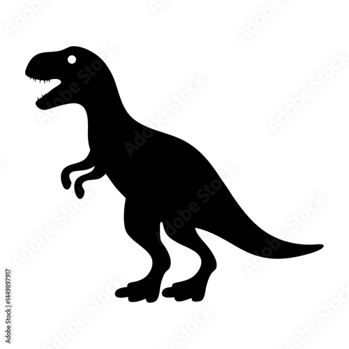 Silhouette of a Tyrannosaurus Rex, the King of the Dinosaurs