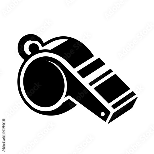 Whistle Silhouette for Sports and Coaching