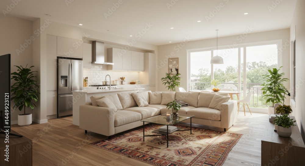 Fototapeta premium Open-Concept Living Area Photography