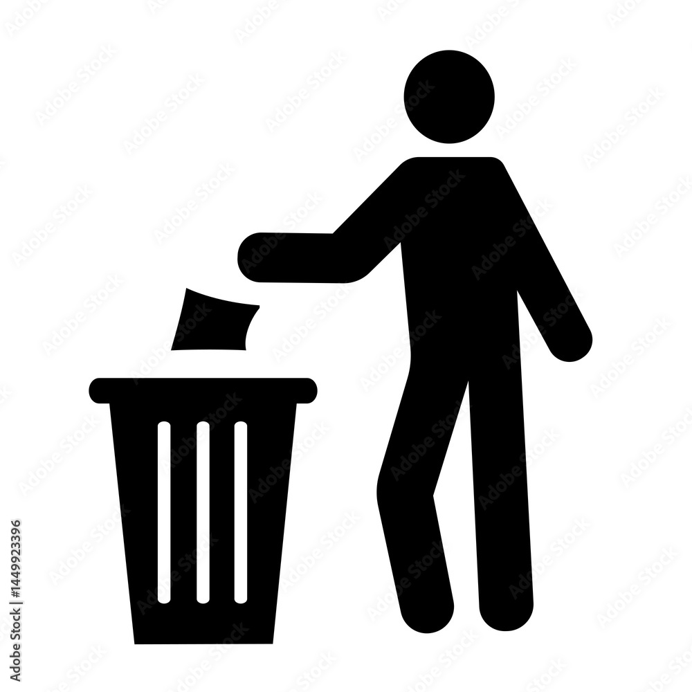 trash can with recycle symbol trash can with recycle symbol