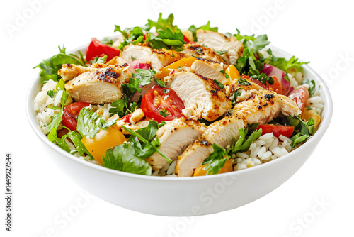 a bowl of chicken salad