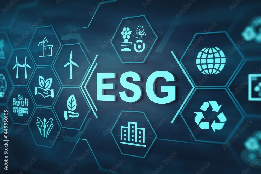 Sustainable development initiatives displayed on a futuristic interface. Sustainable development initiatives displayed on a futuristic interface.