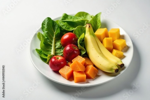 Empty plate with untouched healthy food, isolated , longevity, plate, abstinence