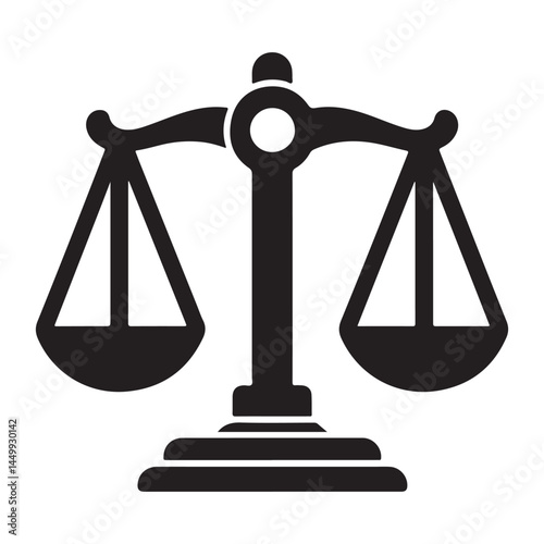 Scales of Justice Icon Art & Illustration