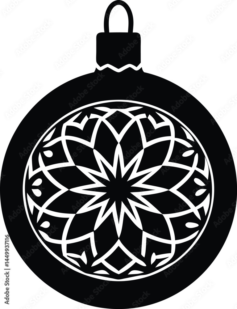 Fototapeta premium christmas ornament ball on white background .eps